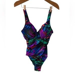 NWT MiracleSuit Palma Paradiso Revele One Piece Swimsuit size 10